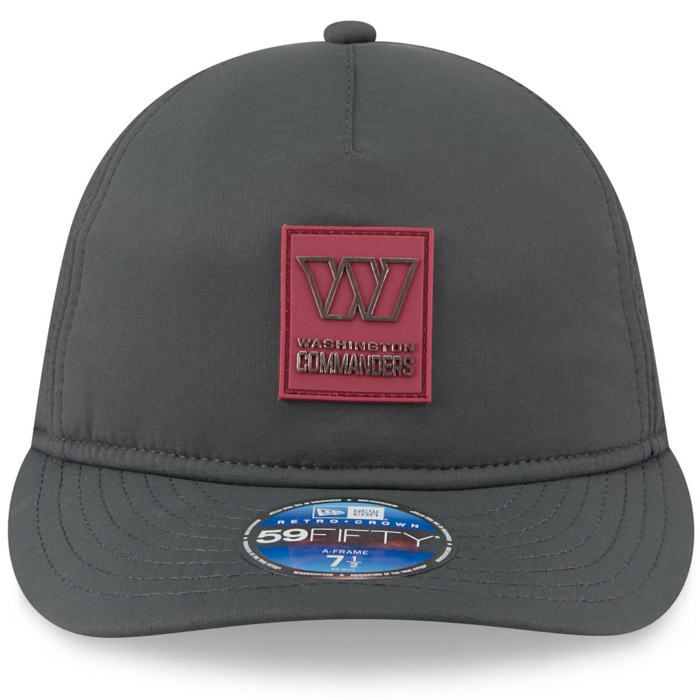 Washington Commanders New Era 2025 Sideline Cold Weather Retro Crown 59FIFTY Fitted Hat Charcoal