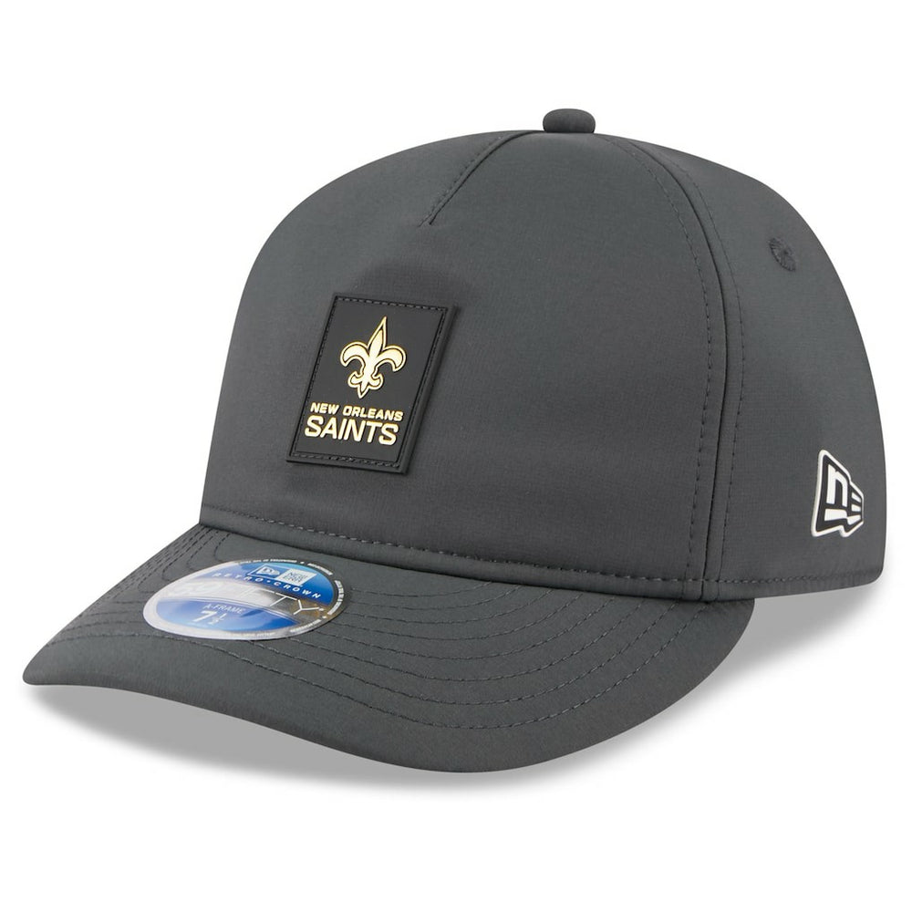 New Orleans Saints New Era 2025 Sideline Cold Weather Retro Crown 59FIFTY Fitted Hat Charcoal