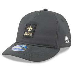 New Orleans Saints New Era 2025 Sideline Cold Weather Retro Crown 59FIFTY Fitted Hat Charcoal