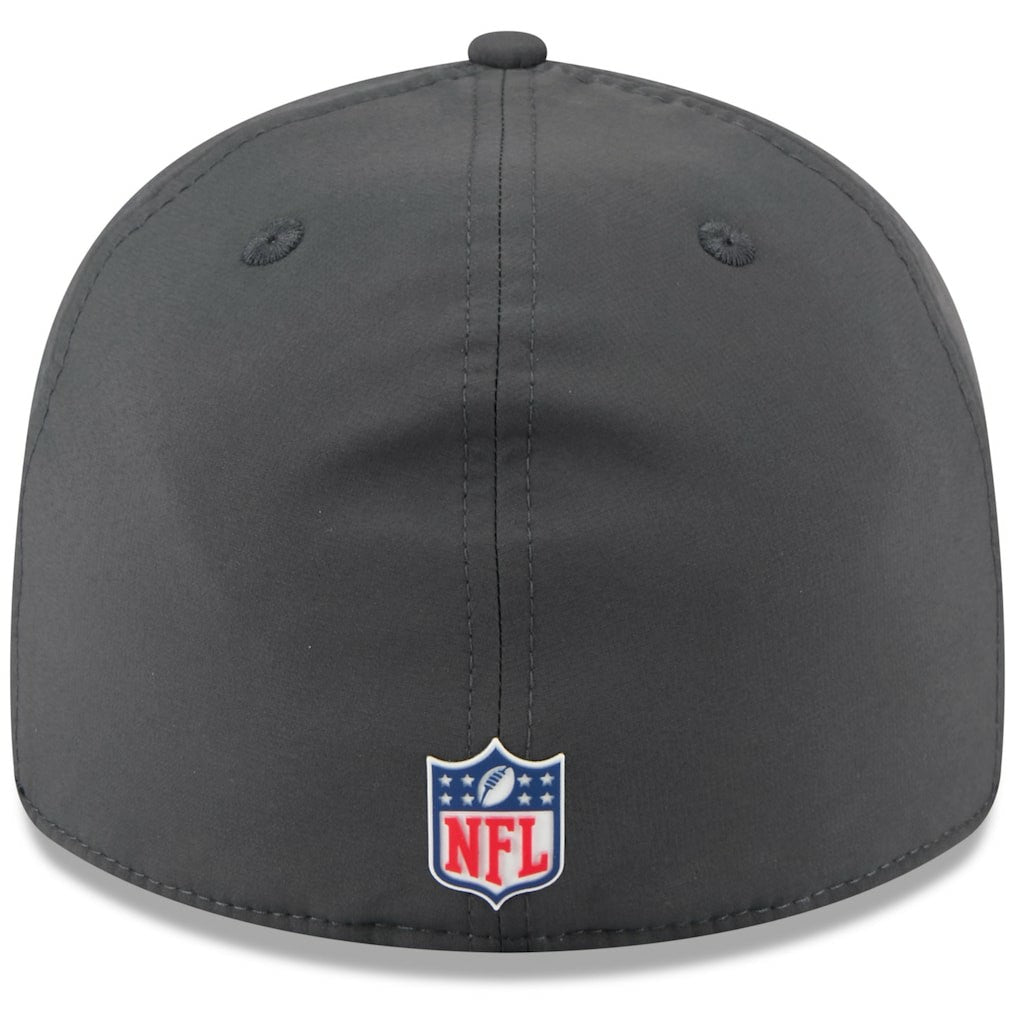 Las Vegas Raiders New Era 2025 Sideline Cold Weather Retro Crown 59FIFTY Fitted Hat Charcoal