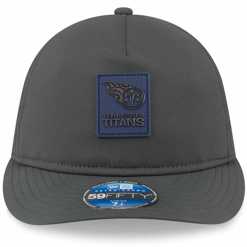 Tennessee Titans New Era 2025 Sideline Cold Weather Retro Crown 59FIFTY Fitted Hat Charcoal