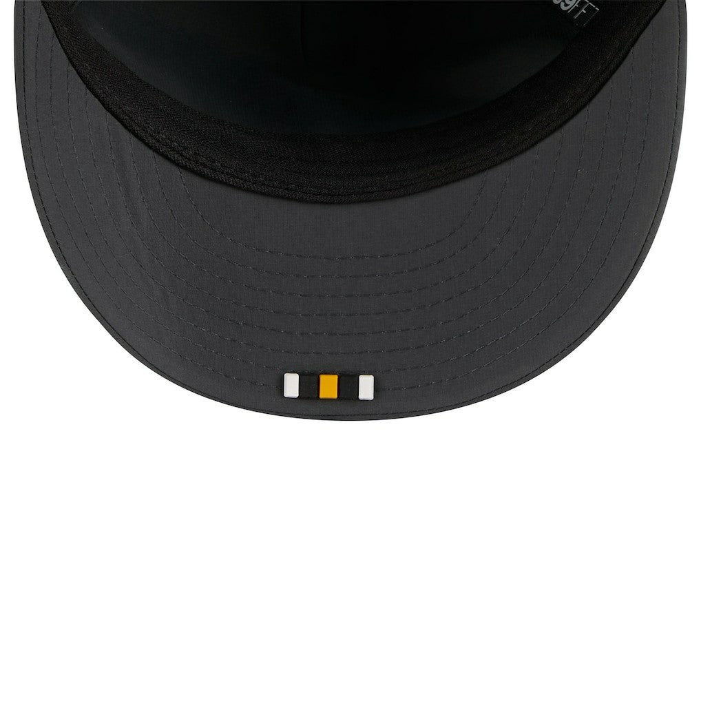Pittsburgh Steelers New Era 2025 Sideline Cold Weather Retro Crown 59FIFTY Fitted Hat Charcoal
