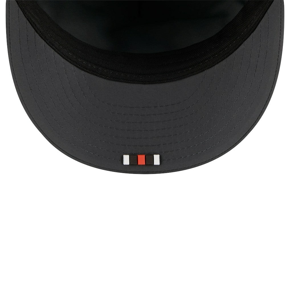 Cleveland Browns New Era 2025 Sideline Cold Weather Retro Crown 59FIFTY Fitted Hat Charcoal