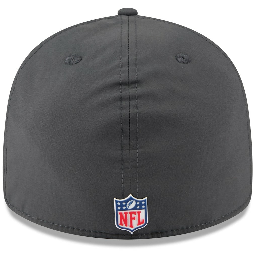 Detroit Lions New Era 2025 Sideline Cold Weather Retro Crown 59FIFTY Fitted Hat Charcoal