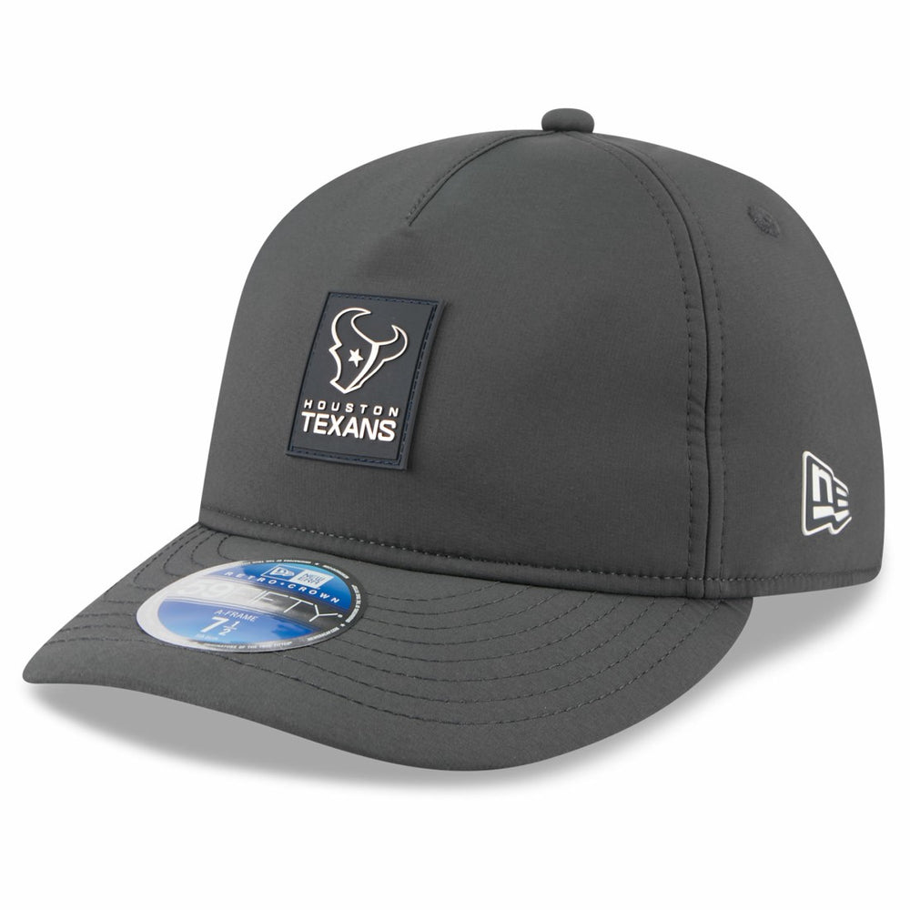 Houston Texans New Era 2025 Sideline Cold Weather Retro Crown 59FIFTY Fitted Hat Charcoal
