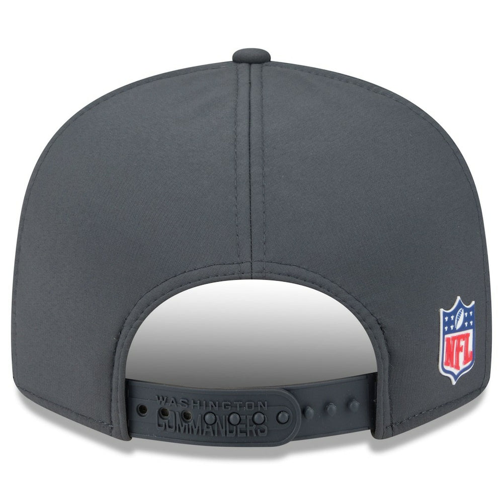 Washington Commanders New Era 2025 Sideline Cold Weather Split Panel 9FIFTY Snapback Hat Charcoal