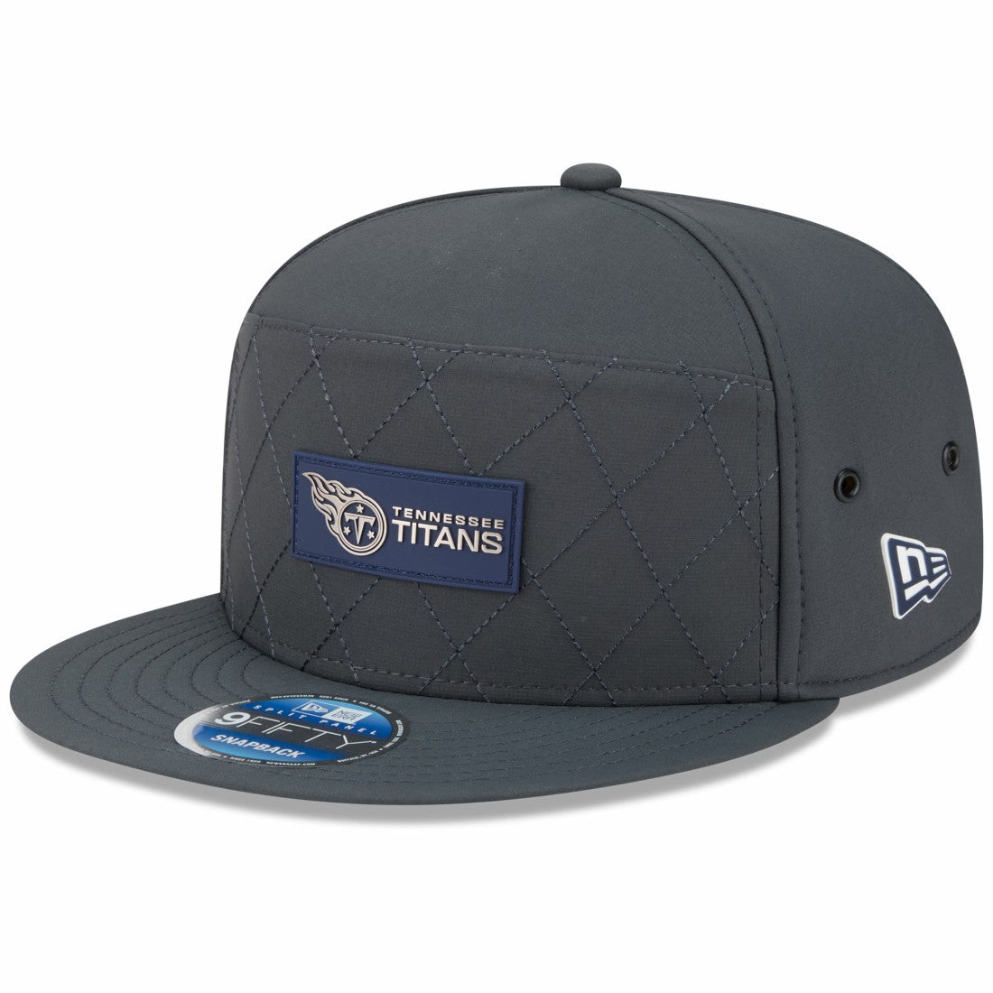 Tennessee Titans New Era 2025 Sideline Cold Weather Split Panel 9FIFTY Snapback Hat Charcoal