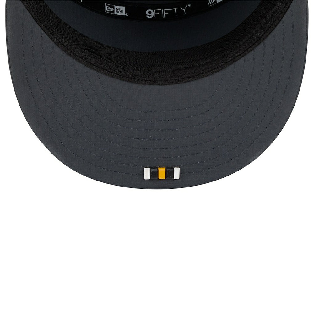Pittsburgh Steelers New Era 2025 Sideline Cold Weather Split Panel 9FIFTY Snapback Hat Charcoal