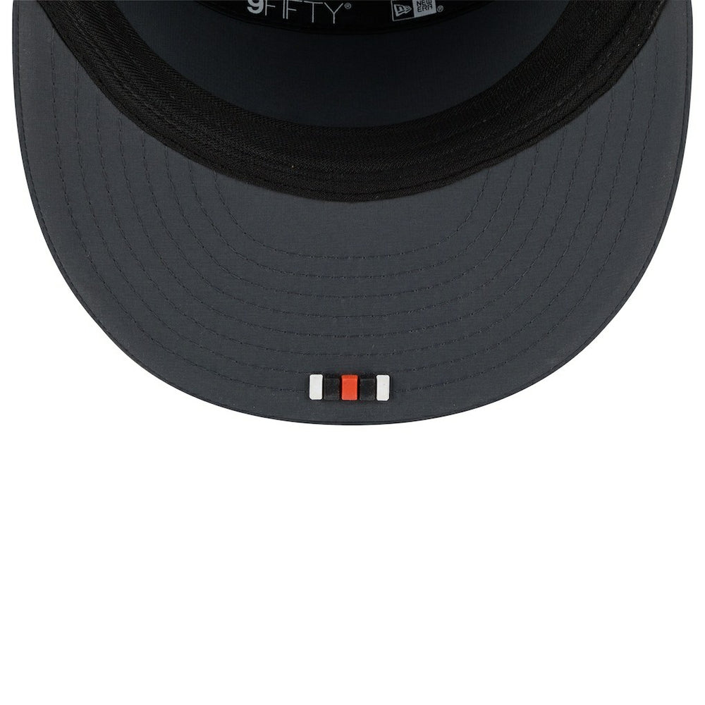 Cincinnati Bengals New Era 2025 Sideline Cold Weather Split Panel 9FIFTY Snapback Hat Charcoal