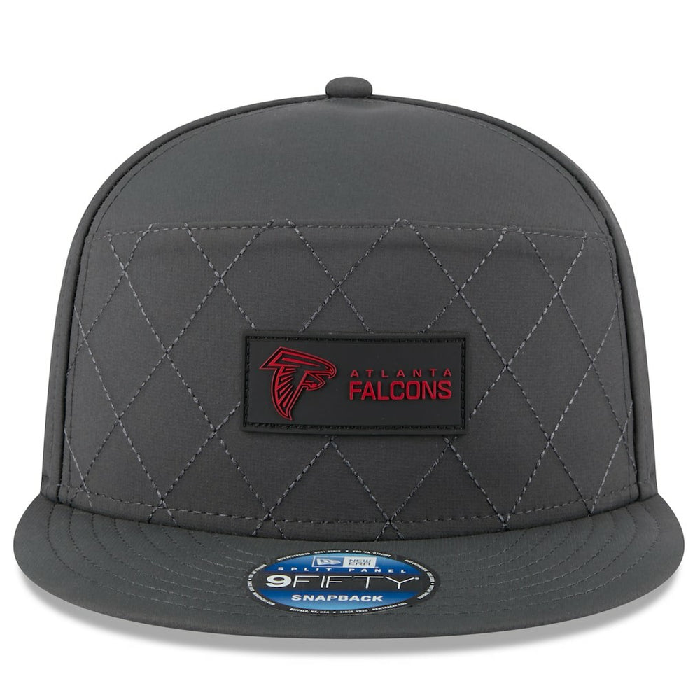 Atlanta Falcons New Era 2025 Sideline Cold Weather Split Panel 9FIFTY Snapback Hat Charcoal