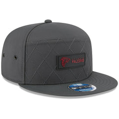 Atlanta Falcons New Era 2025 Sideline Cold Weather Split Panel 9FIFTY Snapback Hat Charcoal