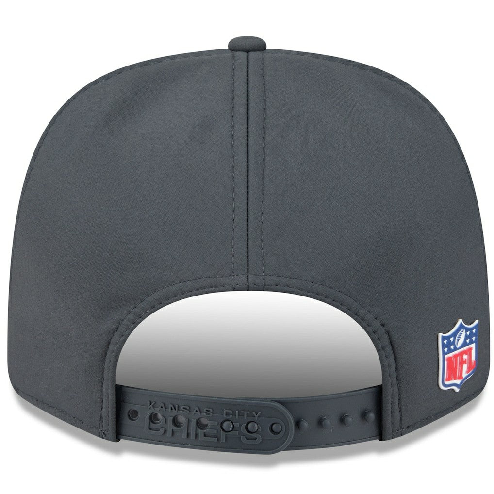 Kansas City Chiefs New Era 2025 Sideline Cold Weather 9SEVENTY Adjustable Hat Charcoal