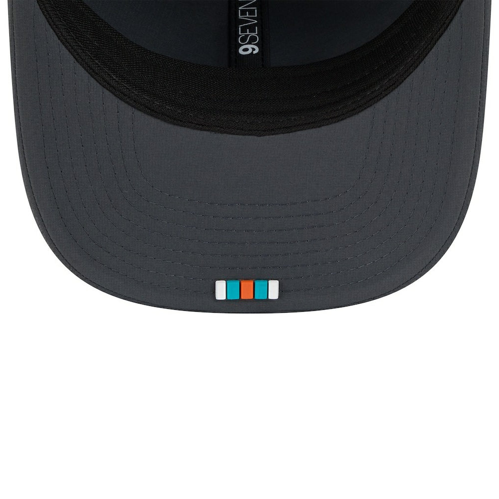 Miami Dolphins New Era 2025 Sideline Cold Weather 9SEVENTY Adjustable Hat Charcoal