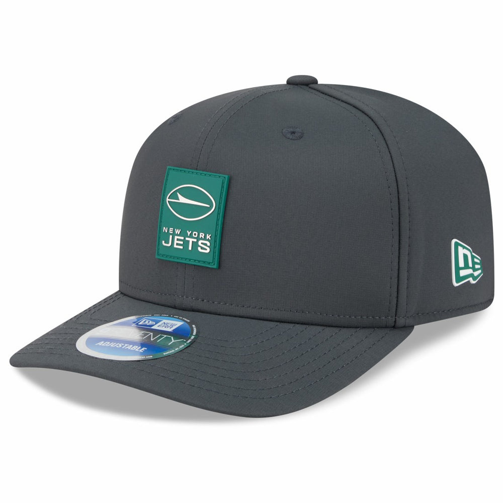 New York Jets New Era 2025 Sideline Cold Weather 9SEVENTY Adjustable Hat Charcoal