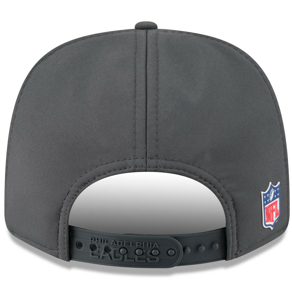 Philadelphia Eagles New Era 2025 Sideline Cold Weather 9SEVENTY Adjustable Hat Charcoal