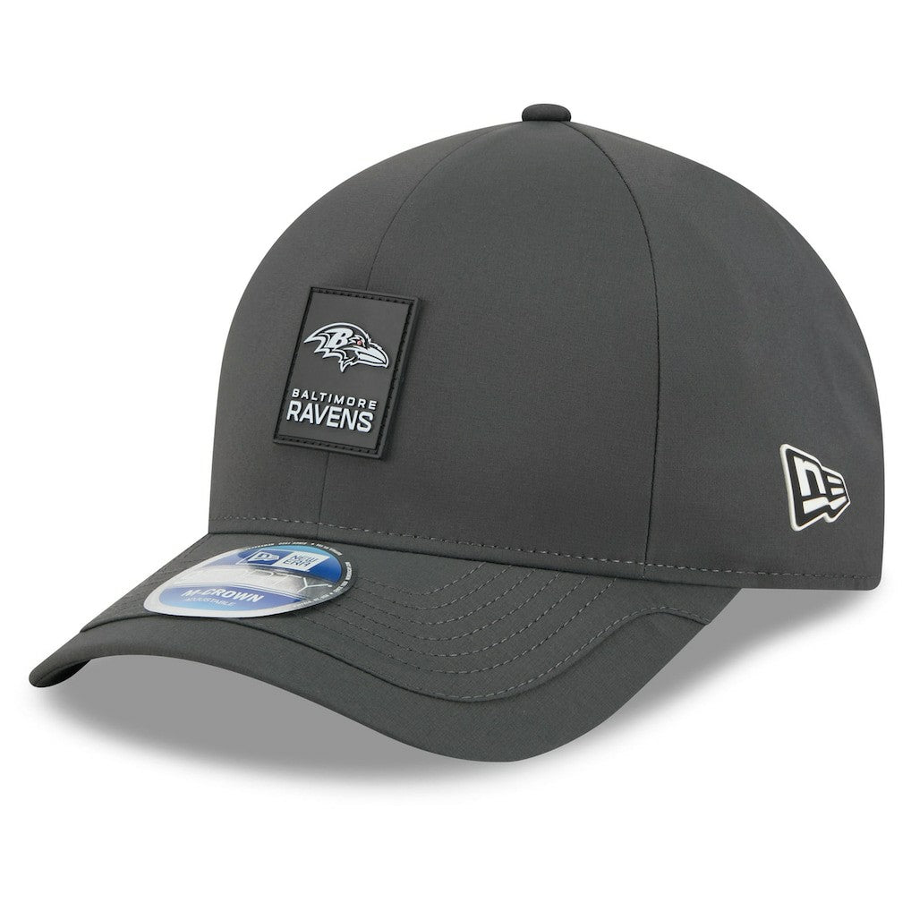 Baltimore Ravens New Era 2025 Sideline Cold Weather 9FORTY M-Crown Adjustable Hat Charcoal