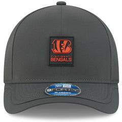 Cincinnati Bengals New Era 2025 Sideline Cold Weather 9FORTY M-Crown Adjustable Hat Charcoal