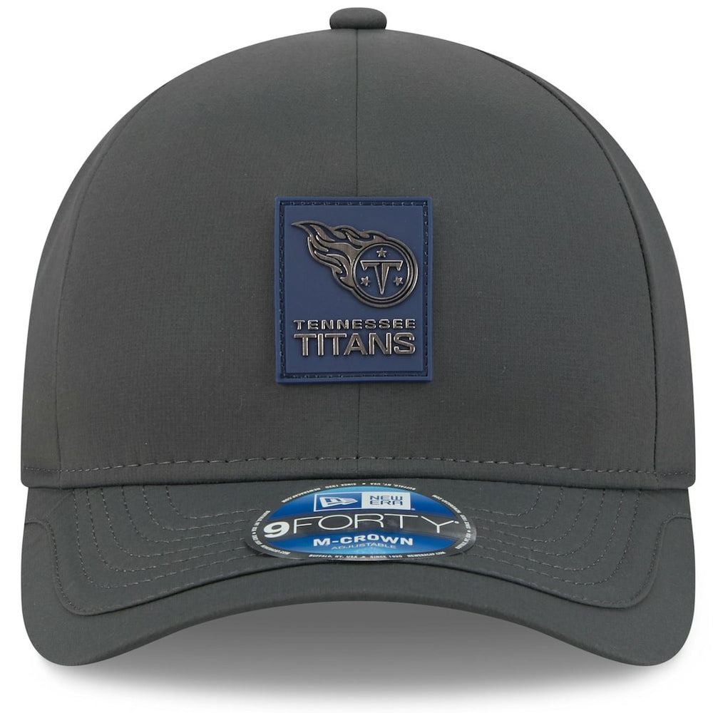 Tennessee Titans New Era 2025 Sideline Cold Weather 9FORTY M-Crown Adjustable Hat Charcoal