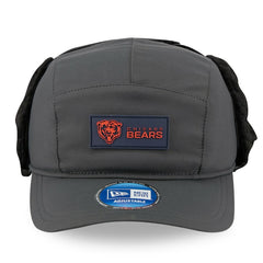 Chicago Bears New Era 2025 Sideline Cold Weather Runner Dog Ear Adjustable Hat Charcoal