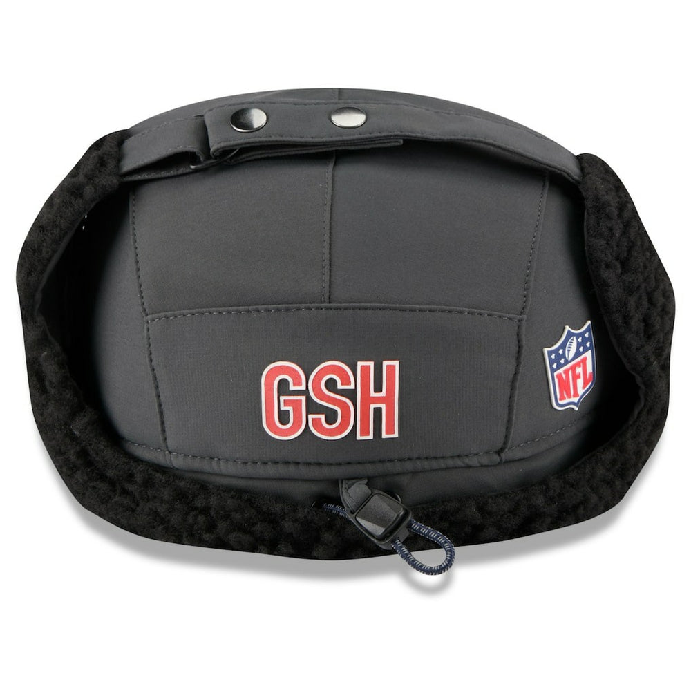 Chicago Bears New Era 2025 Sideline Cold Weather Runner Dog Ear Adjustable Hat Charcoal