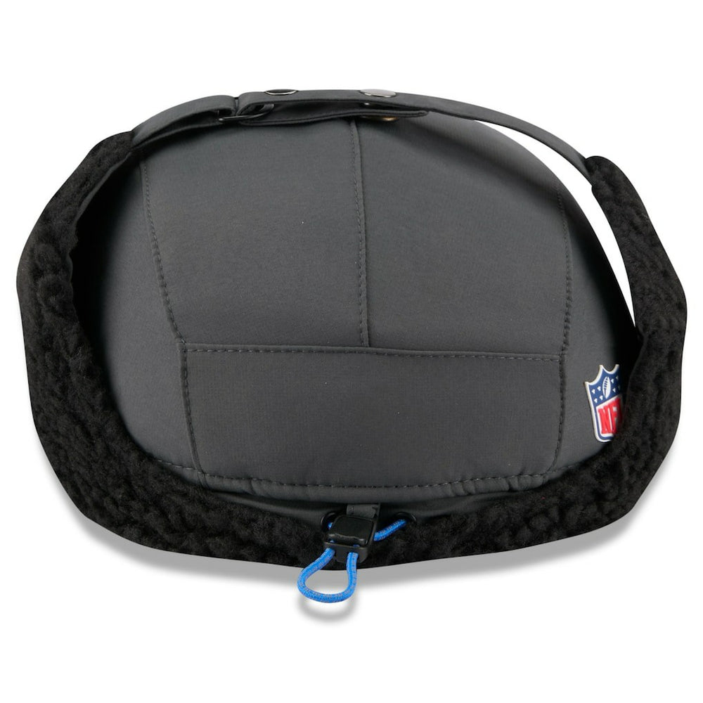 Detroit Lions New Era 2025 Sideline Cold Weather Runner Dog Ear Adjustable Hat Charcoal
