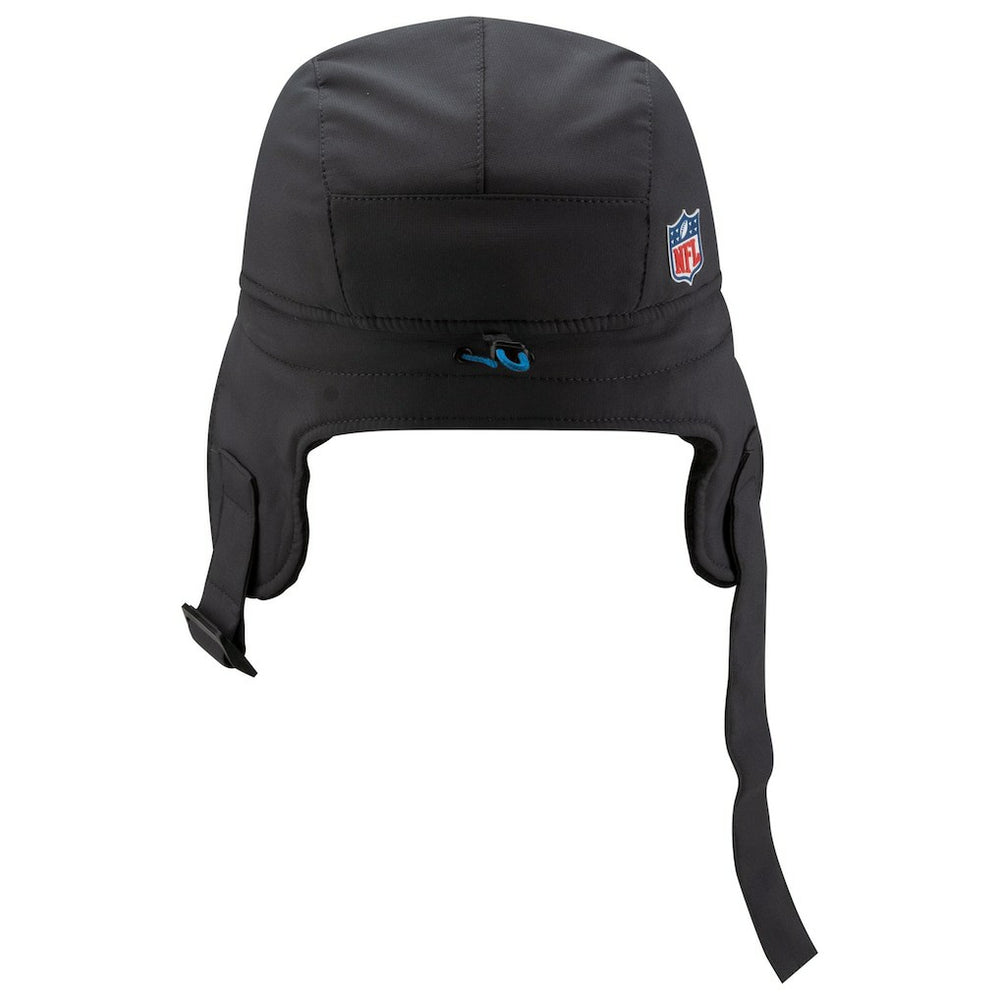 Detroit Lions New Era 2025 Sideline Cold Weather Runner Dog Ear Adjustable Hat Charcoal