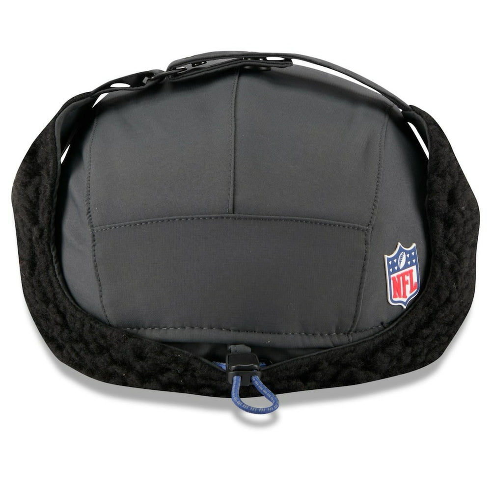 Indianapolis Colts New Era 2025 Sideline Cold Weather Runner Dog Ear Adjustable Hat Charcoal