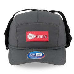 Kansas City Chiefs New Era 2025 Sideline Cold Weather Runner Dog Ear Adjustable Hat Charcoal
