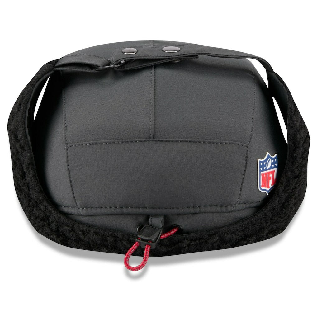 Kansas City Chiefs New Era 2025 Sideline Cold Weather Runner Dog Ear Adjustable Hat Charcoal