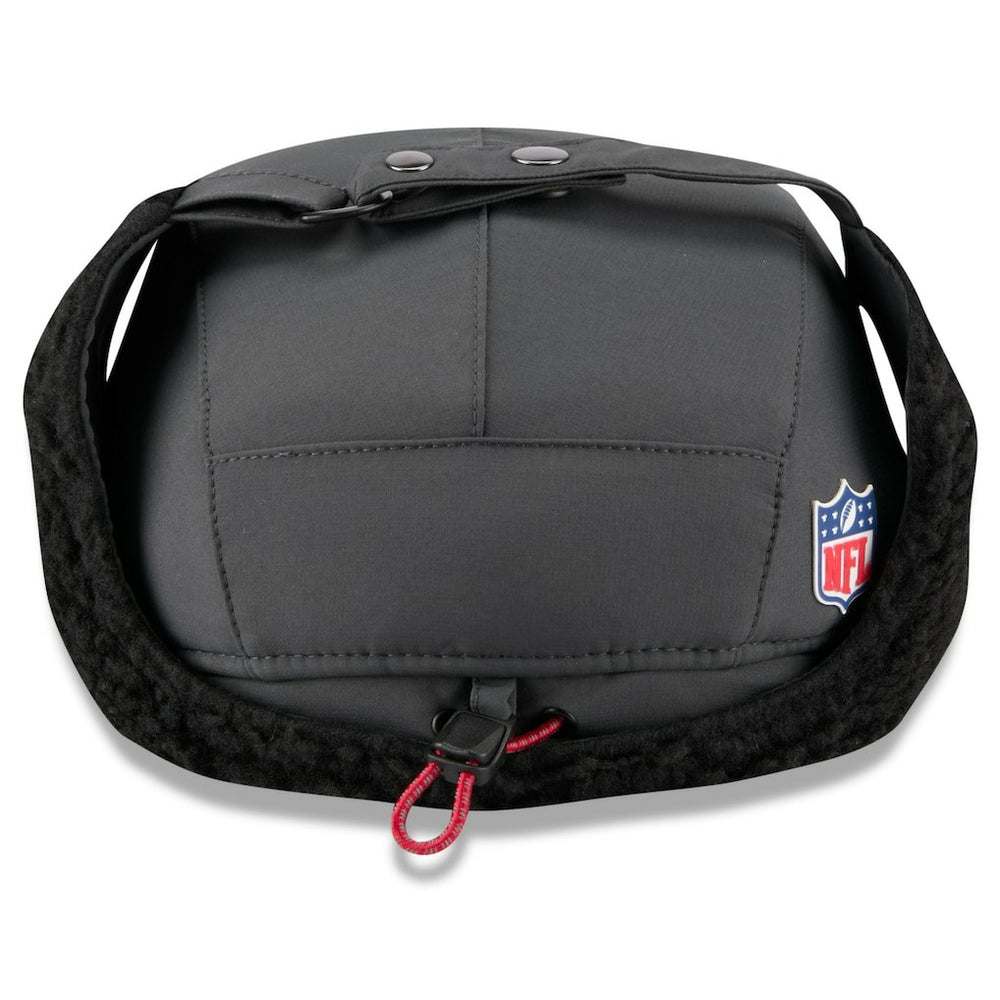 Kansas City Chiefs New Era 2025 Sideline Cold Weather Runner Dog Ear Adjustable Hat Charcoal