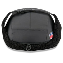 Las Vegas Raiders New Era 2025 Sideline Cold Weather Runner Dog Ear Adjustable Hat Charcoal