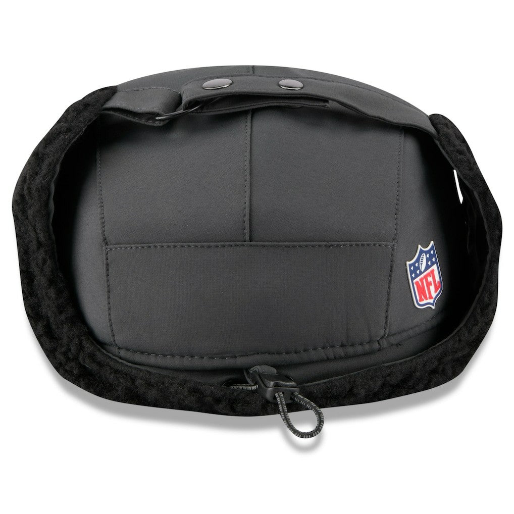 New Orleans Saints New Era 2025 Sideline Cold Weather Runner Dog Ear Adjustable Hat Charcoal
