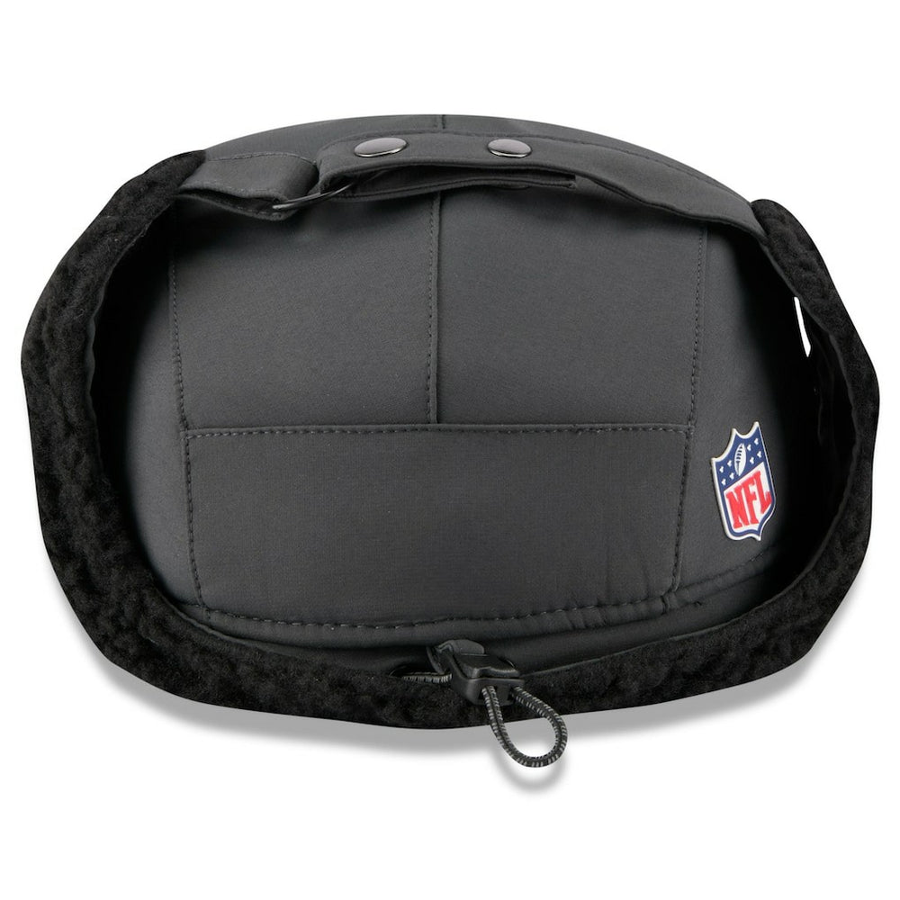 New Orleans Saints New Era 2025 Sideline Cold Weather Runner Dog Ear Adjustable Hat Charcoal