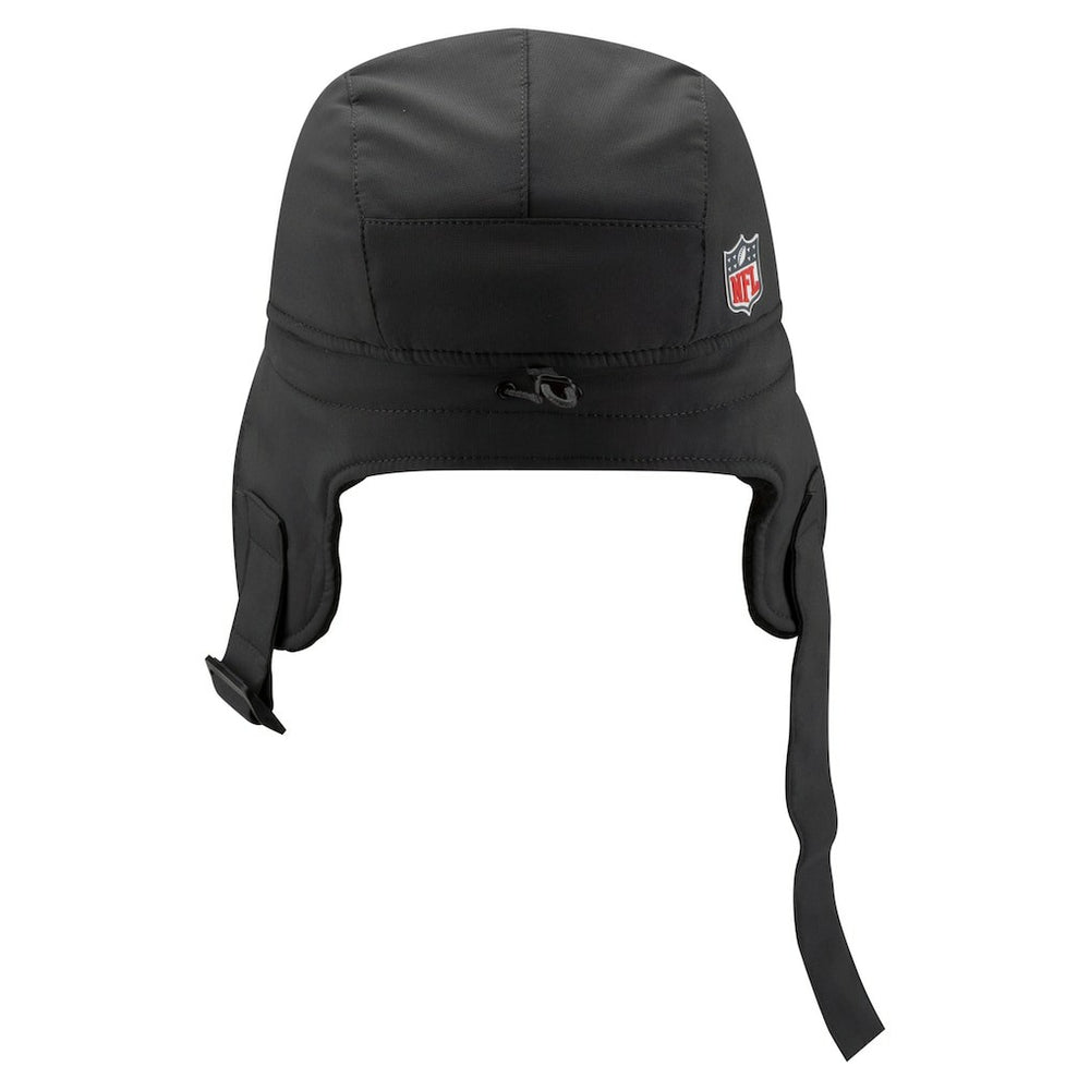 New Orleans Saints New Era 2025 Sideline Cold Weather Runner Dog Ear Adjustable Hat Charcoal
