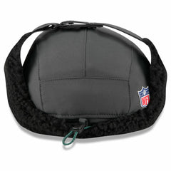 New York Jets New Era 2025 Sideline Cold Weather Runner Dog Ear Adjustable Hat Charcoal