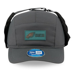 Philadelphia Eagles New Era 2025 Sideline Cold Weather Runner Dog Ear Adjustable Hat Charcoal