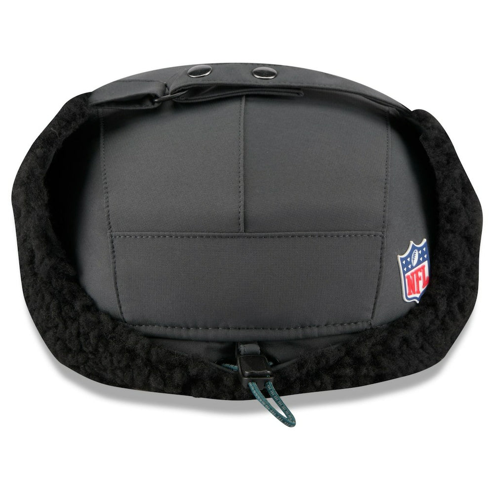 Philadelphia Eagles New Era 2025 Sideline Cold Weather Runner Dog Ear Adjustable Hat Charcoal