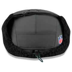 Philadelphia Eagles New Era 2025 Sideline Cold Weather Runner Dog Ear Adjustable Hat Charcoal