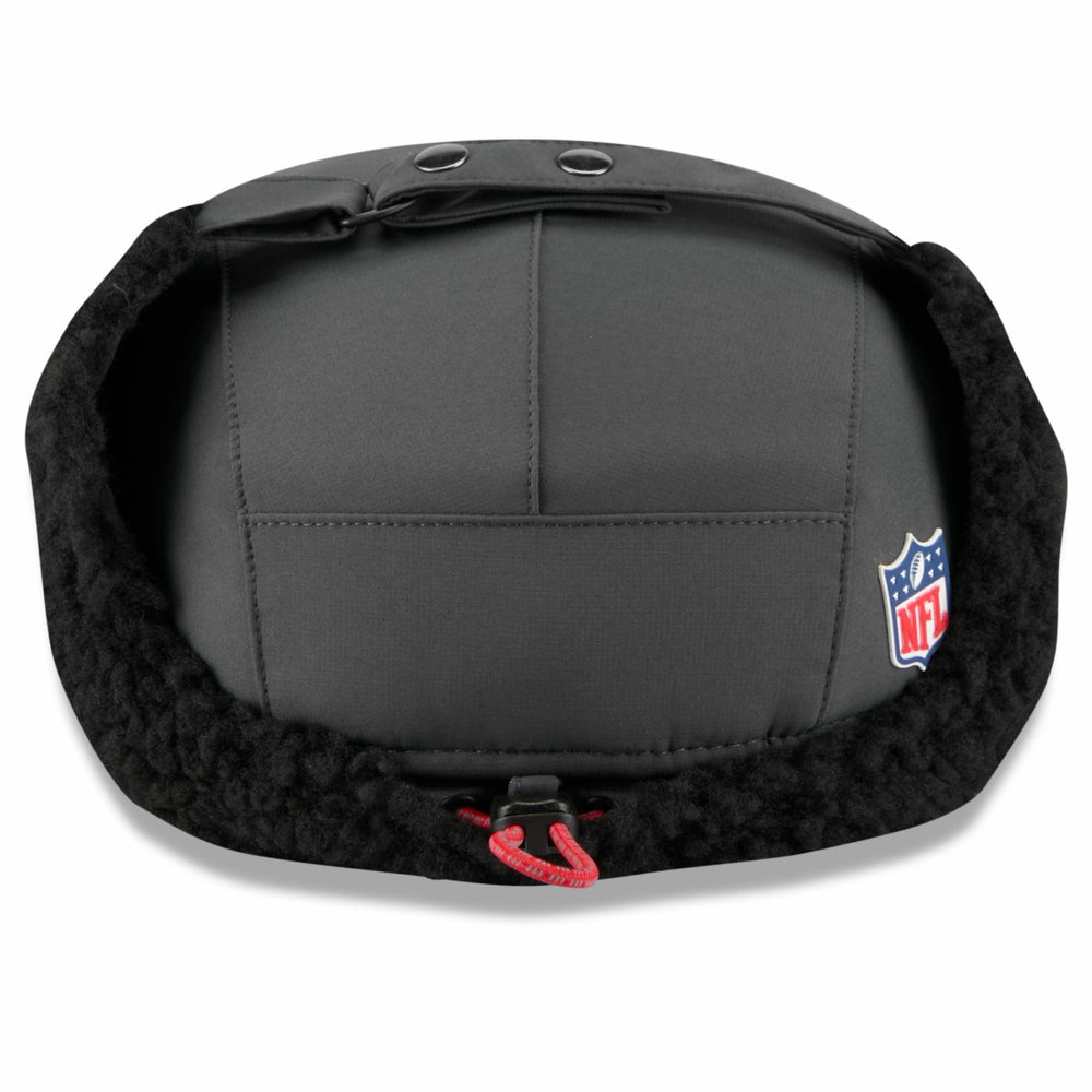 Tampa Bay Buccaneers New Era 2025 Sideline Cold Weather Runner Dog Ear Adjustable Hat Charcoal