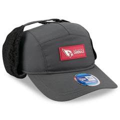 Arizona Cardinals New Era 2025 Sideline Cold Weather Runner Dog Ear Adjustable Hat Charcoal