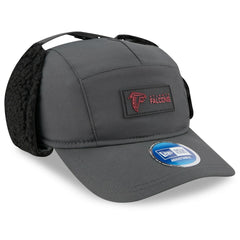 Atlanta Falcons New Era 2025 Sideline Cold Weather Runner Dog Ear Adjustable Hat Charcoal