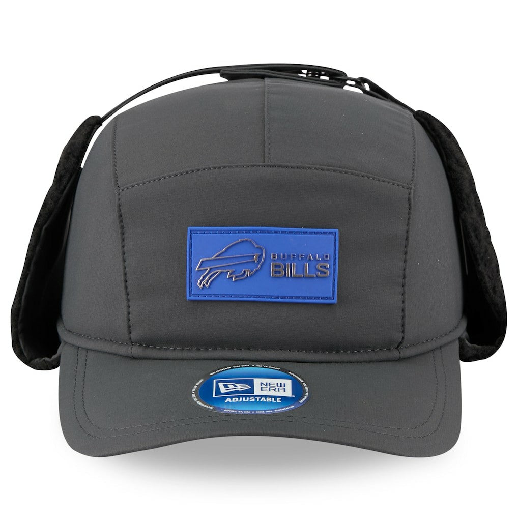 Buffalo Bills New Era 2025 Sideline Cold Weather Runner Dog Ear Adjustable Hat Charcoal