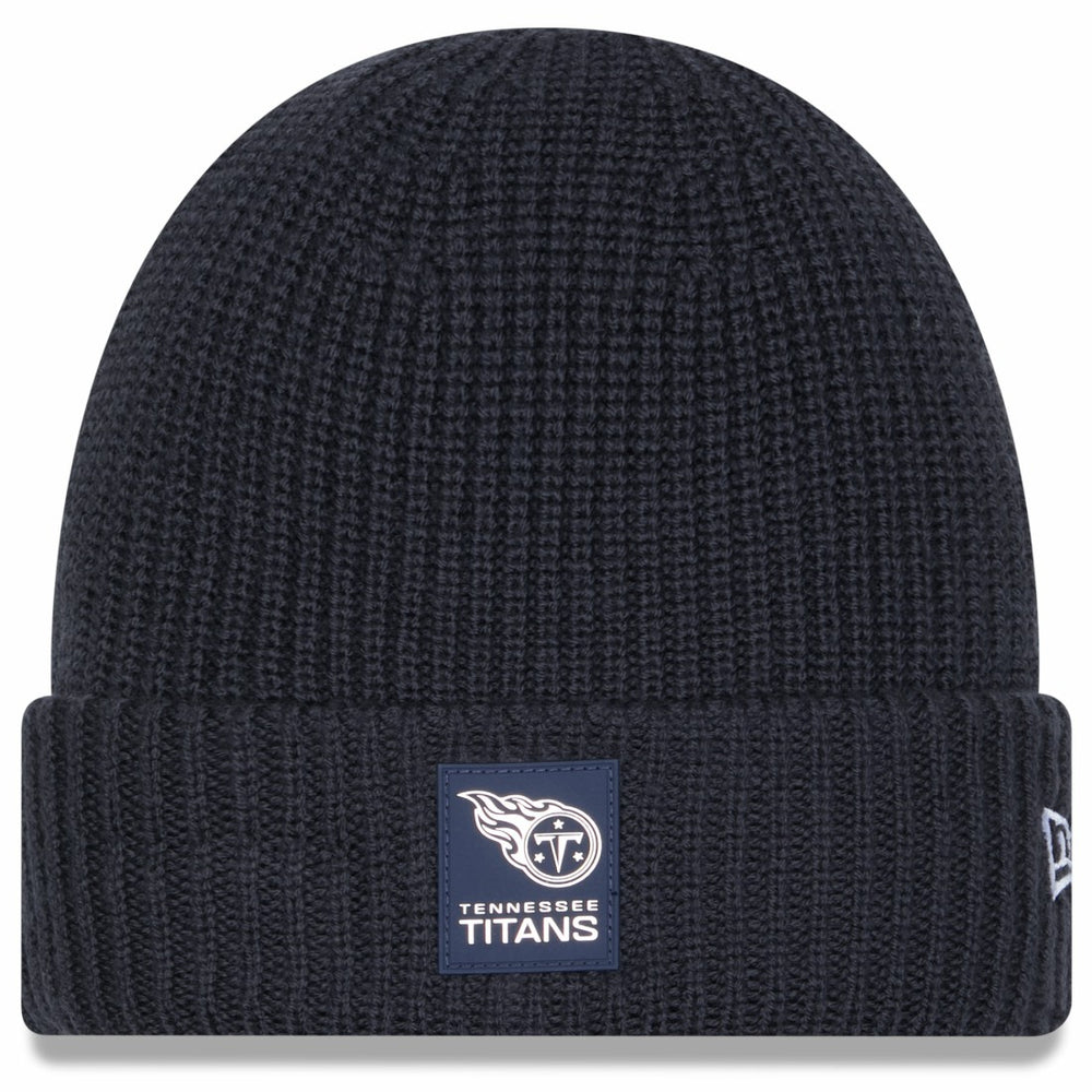 Tennessee Titans New Era 2025 Sideline Cold Weather Cuffed Knit Hat Charcoal