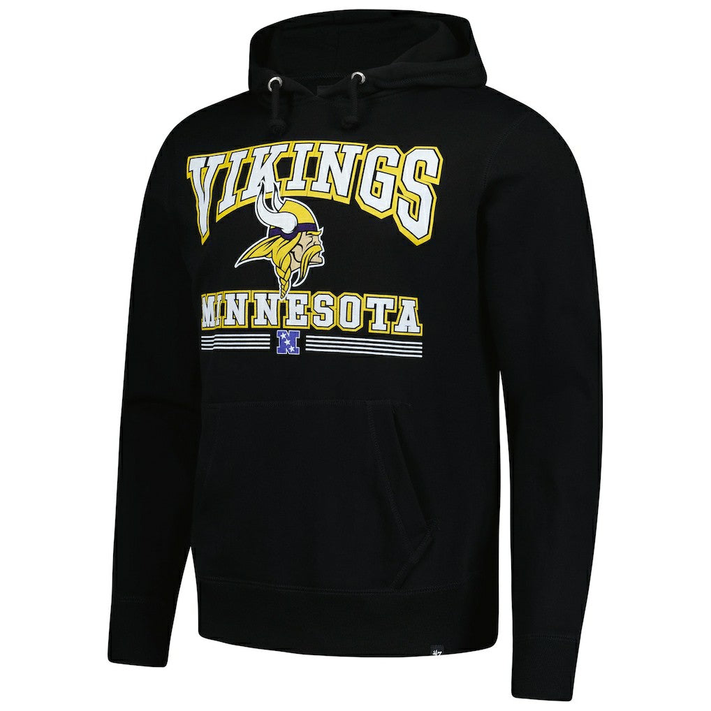47 brand Minnesota Vikings '47 Packed House Headline Pullover Hoodie Black