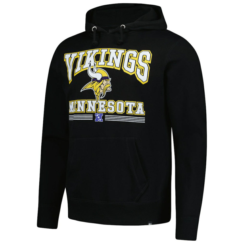 47 brand Minnesota Vikings '47 Packed House Headline Pullover Hoodie Black