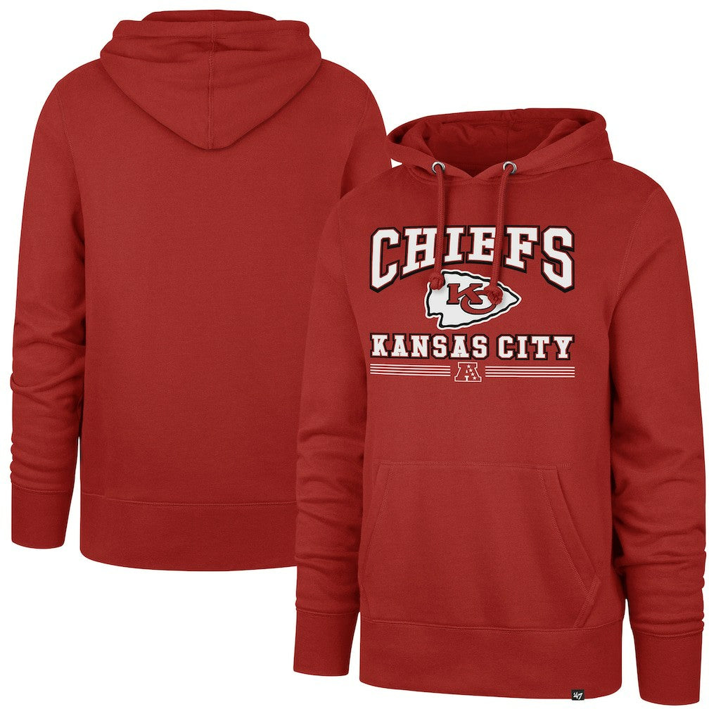 47 brand Kansas City Chiefs '47 Packed House Headline Pullover Hoodie Red