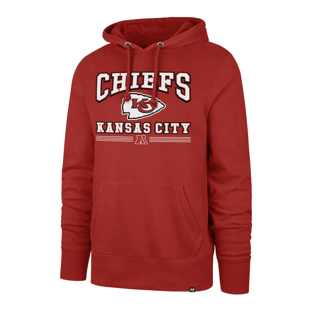 47 brand Kansas City Chiefs '47 Packed House Headline Pullover Hoodie Red