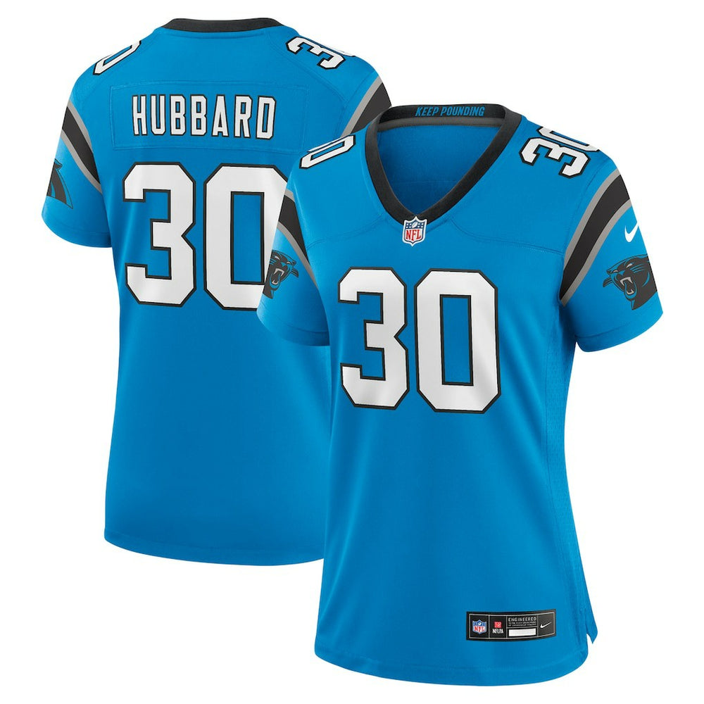 Nike Chuba Hubbard Carolina Panthers Women's Alternate Game Jersey Blue