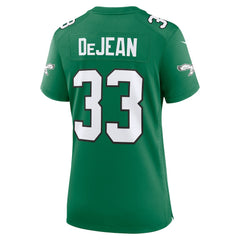 Nike Cooper DeJean Philadelphia Eagles Women's Alternate Game Jersey Kelly Green