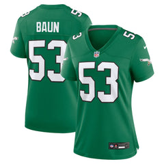 Nike Zack Baun Philadelphia Eagles Women's Alternate Game Jersey Kelly Green